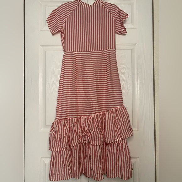 NWT Rena for Ajio long white and pink striped dress size S - Picture 3 of 12